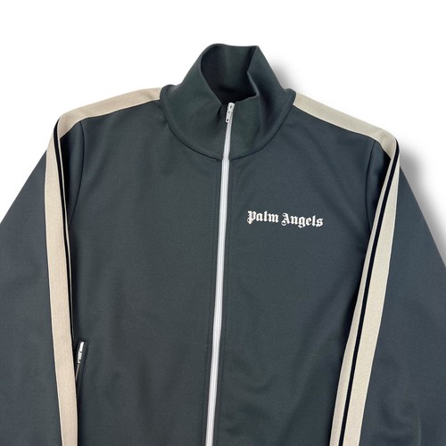 Giacca da pista Palm Angels grigio avorio