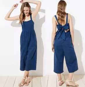 Ann Taylor LOFT Beach Tie Back Jumpsuit XS - Picture 1 of 5