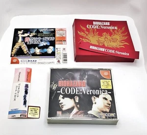 AS-IS Dreamcast BIOHAZARD Resident Evil CODE VERONICA Box SEGA DC JAPAN JAPANESE - Picture 1 of 24