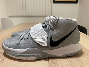 NEW Size 5.5 Nike Kyrie 6 Team Wolf Gray Rare basketball sneakers CW4142 003 - Picture 1 of 7