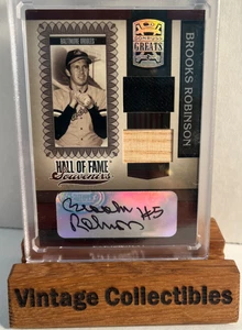 2005 Donruss Greats Hall of Fame Souvenirs Bats Signatures Auto Brooks Robinson - Picture 1 of 2