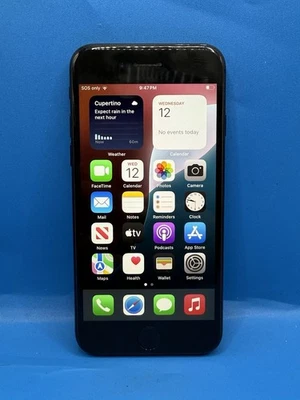 Apple iPhone SE 2 2020  64GB - Black (Cricket Wireless) - Image 1 of 4