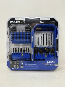 Kobalt XTR Schlagbohrschrauber & Schrauber Bit Set 40-teilig SpeedFit neu versiegelt Papa Geschenk - Bild 1 von 4