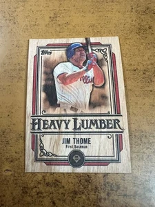 2025 Topps Flagship Series 2 Jim Thome Heavy Lumber SSP Case Hit Insert Phillies - Picture 1 of 2
