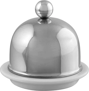 Mauviel M'Minis Butter Dish, Stainless, 3.5 Inch - Picture 1 of 1