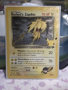 Rocket's Zapdos 15/132 Celebrations: Classic Collection Holo - Picture 1 of 1