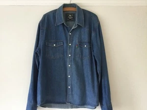 DUKE London Laundry Mens Long Sleeved Denim Shirt - Size XL - VGC - Picture 1 of 7
