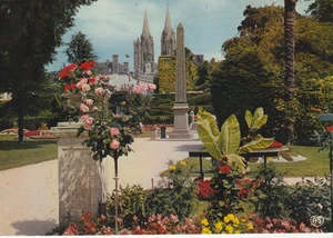 CPSM COUTANCES LE SPLENDIDE JARDIN PUBLIC - Picture 1 of 1