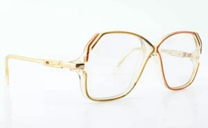 RARE Vintage Cazal Mod 149 Designer Glasses Orange 1970s/1980s Antique - Picture 1 of 15