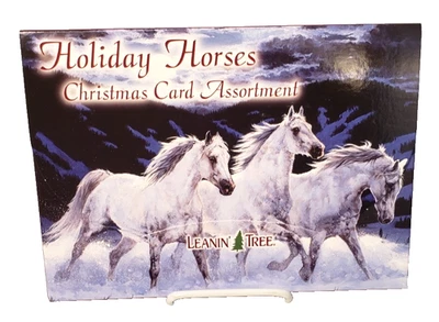 Leanin' Tree Holiday  Horses Christmas 20 Card Assortment Farm Mountain Foal - Image 1 of 4