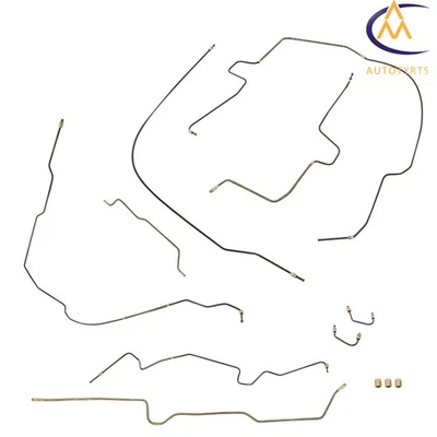 For Jeep Wrangler TJ 1996-2005/2006 W/O Abs Brake Line Set Kit Power Disc Steel - Imagem 1 de 4