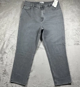 Abercrombie & Fitch 90s Straight Ultra High Rise Jeans 34/18 (Passform 37x31) Grau Neu - Bild 1 von 8