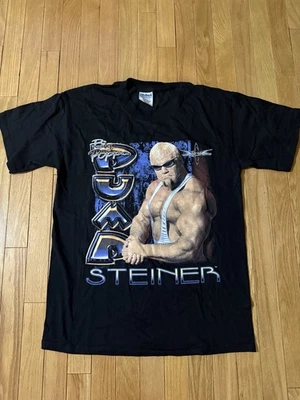 Camiseta WCW nWo Scott Steiner Big Poppa Pump para hombre mediana vintage rara delantera y trasera Foto 1 de 4
