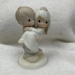 VTG Precious Moments Bless You Two Bride Groom Marriage Jonathan & David 1982 - Picture 1 of 7