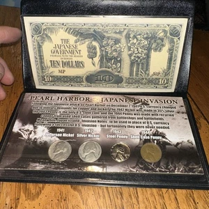 Set monete e monete 1941-1945 Pearl Harbor e invasione giapponese - Foto 1 di 4