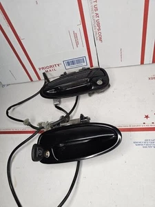 OEM 1994-2001 ACURA INTEGRA Front Set Exterior Outside Door Handle BLACK W Key - Picture 1 of 11