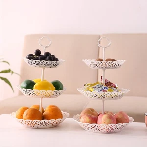 Three-Tier Cake Display Stand Plate Afternoon Tea Party Serving Platter Cupcake - Picture 1 of 12