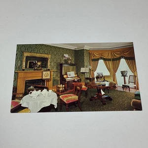 Bellevue House Kingston Ontario Historic Living Room Lithograph Postcard - Picture 1 of 2