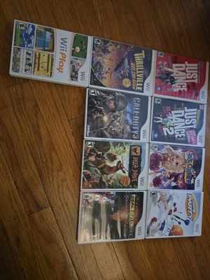 Wii Games Lot Of 9 Just Dance 1 + 2 We Cheer Game Party Call Of Duty 3 Wii Play - Image 1 of 2
