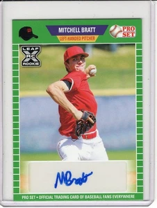 2021 LEAF PRO SET MITCHELL BRATT ROOKIE/RC AUTO #PSMB2 *GREEN* - Picture 1 of 1