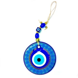 Glass Floral Evil Eye Large Wall Hanging Handmade  Home Decor Large Ornaments - Picture 1 of 5