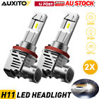 Auxito H11 H8 H9 Led Headlight Kit Highe Low Beam Bulb Bright 6500K White 60W