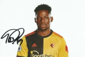 WATFORD: TOM DELE-BASHIRU SIGNED 6x4 PORTRAIT PHOTO+COA - Picture 1 of 1