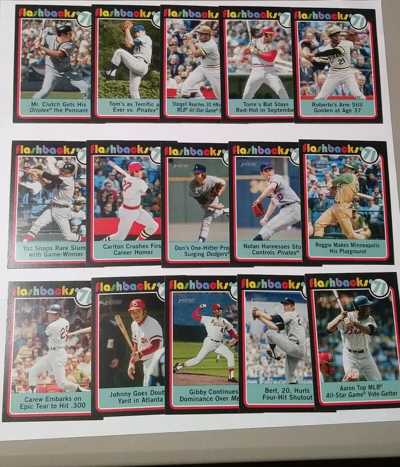 2020 TOPPS HERITAGE BASEBALL FLASHBACKS INSERT SINGLES- U PICK COMPLETE YOUR SET - Image 1 of 1