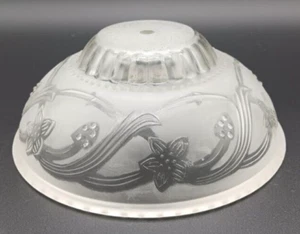 Lámpara de techo transparente y esmerilada con patrón floral de lirio pantalla de repuesto - Imagen 1 de 5