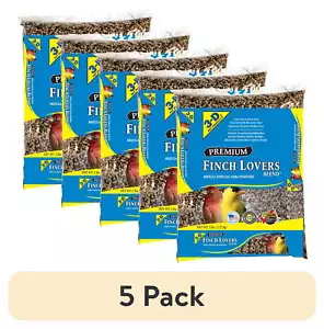 (5 pack) Finch Food Finch Lovers Mix Dry Wild Bird Food, Seeds 5 lb. Bag, 1 Pack - Picture 1 of 8
