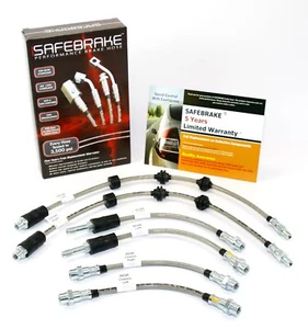 BMW E81/82/87/88 1 Series 2004-2013 brake upgrade - SAFEBRAKE Performance Hose - Picture 1 of 12