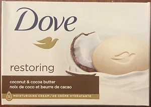 Dove RESTORING Coconut & Cocoa Butter Bar Soap Moisturizing Cream 3.75oz - 1 BAR - Picture 1 of 2