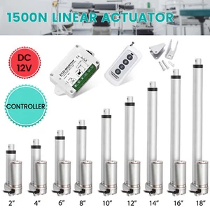 2 "-18" Attuatore lineare DC12V 1500N Motore elettrico per Auto Car Lifting Sofa - Zdjęcie 1 z 22