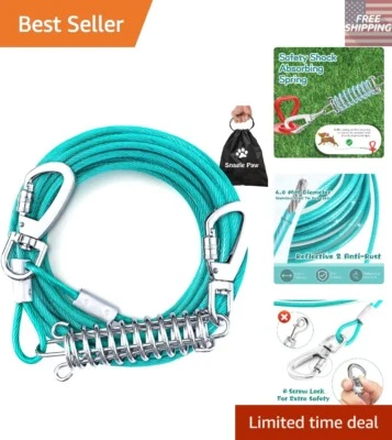 Cable de amarre de 25 pies de alta resistencia para perros - seguro y duradero para perros grandes de hasta 125 libras Foto 1 de 4
