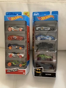 Hot Wheels Batman 5-Pack Batmobile And Action 5pk Total 10 Car’s New - Picture 1 of 2