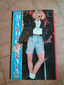 POSTER MUSICA RIVISTA MATTISSIMO ANNI 80 VINTAGE 85X53 cm MADONNA / JOVANOTTI - Foto 1 di 2