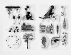 Lavinia-Stil Fee Briefmarken zwei 7"" x 5"" Feen, Seepferdchen, Häuser ideal für Etiketten