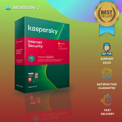 Kaspersky Internet Security 2023 1-2-3 Devices 1-2 Years • 22£