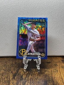 2024 Topps Update Series - #US348 Hunter Stratton (RC) Blue Holo Foilboard /999 - Picture 1 of 2