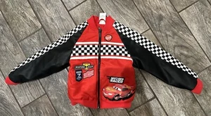 Lightning McQueen Jacket Kids Size 4 - Picture 1 of 3