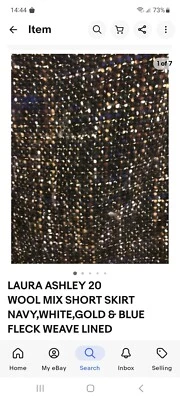 Laura Ashley Skirt Wool Mix Size 20 - Image 1 of 4