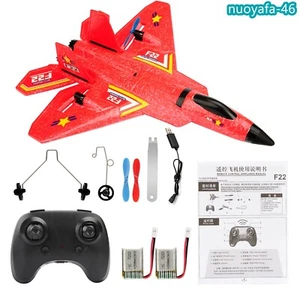 US 2.4GHz Remote Control Plane Glider Airplane EPP Foam RC Plane Fighter Toy Red - Picture 1 of 17