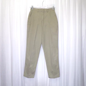 Pantalones Orvis caqui para mujer talla 6 Petite bronceado recto tiro alto algodón exterior - Imagen 1 de 11