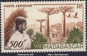 MADAGASCAR POSTE AERIENNE 500Fr N° 73 NEUF ** SANS CHARNIERE - Picture 1 of 2