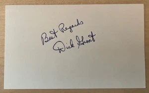 Dick Groat Autographed 3 x 5 card - Picture 1 of 1