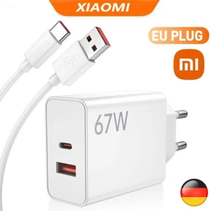Für Xiaomi 67W Schnell Ladegerät Netzteil 6A USB-C Kabel Mi 11/12s Ultra 12 13 - Zdjęcie 1 z 17