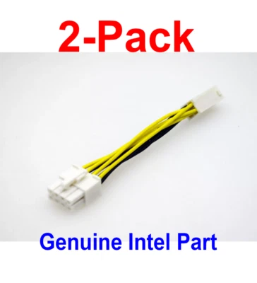 ATX 4 Pin Male to 8 Pin Female EPS CPU Power Converter Cable Lead Adapter 12V - Image 1 of 4