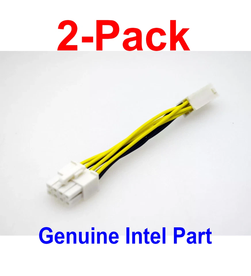 ATX 4 Pin Male to 8 Pin Female EPS CPU Power Converter Cable Lead Adapter 12V - Image 1 of 4