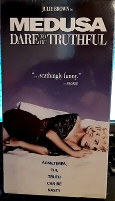 vhs new Julie Brown is MEDUSA DARE To Be TRUTHFUL 1992 FIRST PRINTING SEALED HTF - Image 1 of 3