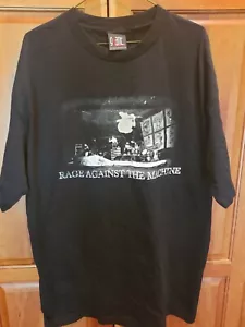 Vintage Rage Against The Machine Band Shirt Original RATM Giant XL VNDS 90's - Picture 1 of 12
